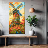 Painting by Numbers Windmill in The Tulip Field